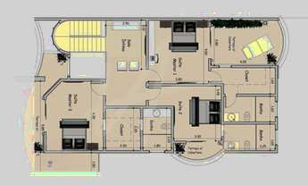 Imagem 6: Imperdível: Sobrado em construção no Residencial Real Park Sumaré, 4 quartos, 3 suítes, 3