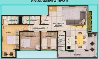 Imagem 5: Apartamentos a venda Martin de Sá, Caraguatatuba-SP Edifício Privileged View