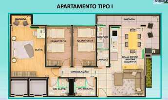 Imagem 6: Apartamentos a venda Martin de Sá, Caraguatatuba-SP Edifício Privileged View