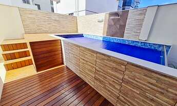 Imagem 2: Lindo Apartamento 03 quartos com área externa com Piscina, 02 Vagas Garagem, Quadra do Mar