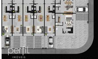 Imagem 6: Sobrado geminado a venda com 72,16m2 privativos, com 2 Suites no Jardim Iririú