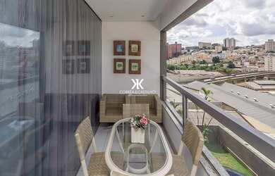 Imagem 3: Apartamento 3 quartos decorado e mobiliado, sendo 1 suíte; sala para 2 ambientes, cozinha