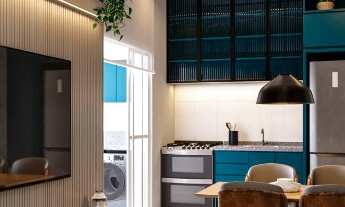 Imagem 6: Lançamento Apartamento 48 m² com 02 quartos, sendo 01 suíte, 01 banheiro social, 01 cozinh