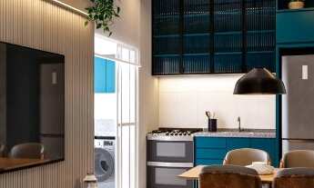 Imagem 6: Apartamento 55 m² com 02 quartos, sendo 01 suíte, 01 banheiro social, 01 sala para 2 ambie