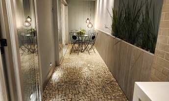 Imagem 6: Casa a venda no bairro Mangabeiras com moderno projeto arquitetônico e área social em conc