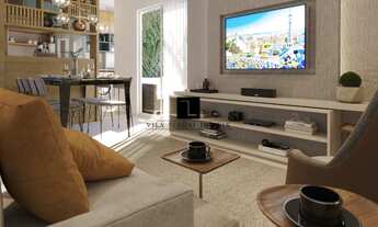 Imagem 2: Apartamento 2 quartos, sendo 1 suíte, Banho social, sala de estar e jantar, varanda, cozin