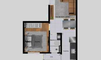 Imagem 7: Apartamento com 2 dormitórios à venda, 37 m² por R$ 210.000,00 - Vila Paranaguá - São Paul