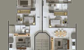 Imagem 5: APARTAMENTO À VENDA COM 2 DORMITÓRIOS, SENDO 1 SUÍTE, 68m², R$430.000,00, BAIRRO ITAJUBA