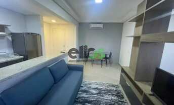 Imagem 3: Apartamento tipo stúdio MOBILIADO COMPLETO, 37m² c/ 01 dormitório, varanda, locação R$3.4