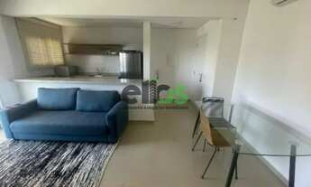 Imagem 2: Apartamento tipo stúdio MOBILIADO COMPLETO, 37m² c/ 01 dormitório, varanda, locação R$3.4