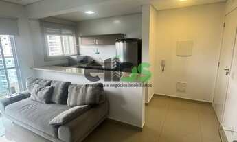 Imagem 3: Apartamento tipo stúdio MOBILIADO COMPLETO, 37m² c/ 01 dormitório, varanda, para locação