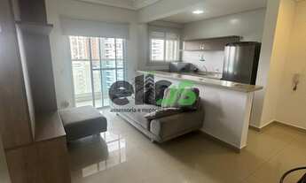 Imagem 2: Apartamento tipo stúdio MOBILIADO COMPLETO, 37m² c/ 01 dormitório, varanda, para locação