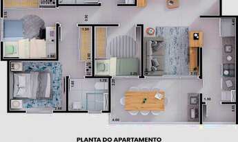 Imagem 3: Apartamento Parque dos Ingleses Sorocaba 74 m² 3 Dormitórios 1 Suíte Varanda Gourmet Resor