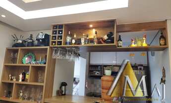 Imagem 6: Apartamento de 2 quartos, sala, cozinha, banheiro, área de serviço e sacada com 1 vaga de