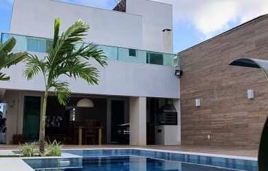 Imagem 2: Belíssima Casa no Alphaville Salvador 2 - 04 Suítes - 380 m² - Área gourmet com churrasque