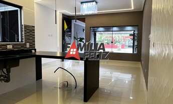 Imagem 5: Casa geminada, com 03 dormitórios, para venda em Praia Grande, Caiçara, lado praia