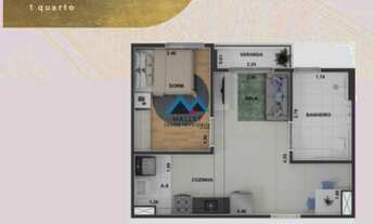 Imagem 4: Apartamentos de 1 quarto (PCD), à venda no Condomínio QUINTA DO BISPO, no Rio Comprido