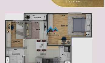 Imagem 6: Apartamentos de 2 quartos (Tipo), à venda no Condomínio QUINTA DO BISPO, no Rio Comprido