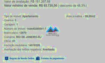 Imagem: Apartamento de 3 quartos, 59 m², de frente