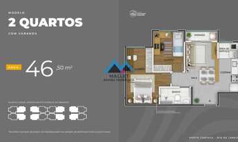 Imagem 5: Apartamentos de 2 quartos (Tipo), com suíte, varanda e vaga de garagem, à venda no Condomí