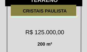 Imagem: TERRENO RESIDENCIAL em CRISTAIS PAULISTA