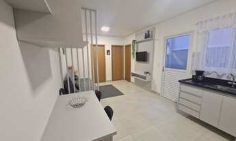 Imagem 4: Apartamento de 42m² mobiliado e pronto para morar, sem condomínio, com elevador na Vila Am