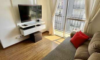 Imagem 2: Apartamento à venda no Taboão-Diadema: 2 quartos, andar alto, varanda vista para área verd