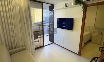 Imagem 5: Apartamento à Venda no Graça Prime: Quarto e Sala Mobiliado de Alto Luxo com 38,56 m²