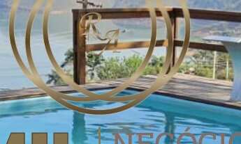 Imagem: Chácara vista para a represa /Energia solar/