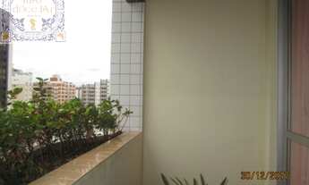 Imagem 4: Apartamento à venda em Santos-SP, Bairro Boqueirão: frente, 2 quartos, sala com sacada, 2