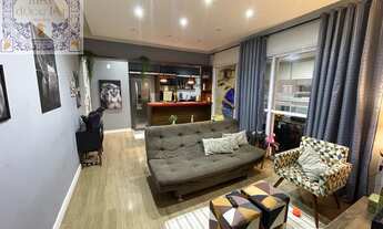 Imagem 3: Apartamento à venda na Ponta da Praia, Santos-SP: 2 quartos, sala com varanda gourmet, chu