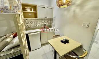 Imagem 4: Venda Apartamento Santos SP - mAr dOce lAr kitnet beira-mar na já mobiliado na ponta da pr