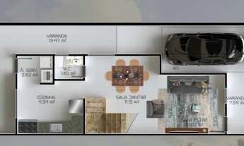 Imagem 4: CASA DUPLEX SUPER NOVA COM 3 QUARTOS NA PRAIA DO MORRO / ES