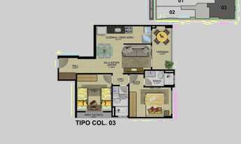 Imagem 4: 2 dormitórios na Avenida Celso Bastos Couto