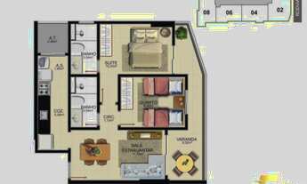 Imagem 6: UMA NOVA PERSPECTIVA DE LAR NA PRAIA DE ITAPARICA - ED. HORIZONTE RESIDENCE