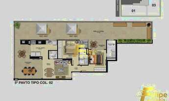 Imagem 5: EXCELENTE OPORTUNIDADE APARTAMENTO DE 03 QUARTOS SENDO 01 SUÍTE CONVENCIONAL E 02 CANADENS