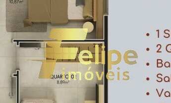 Imagem 5: MAIS NOVO EMPREENDIMENTO SURGINDO! APARTAMENTO DE 02 QUARTOS, SENDO 01 SUÍTE, LAZER COMPLE