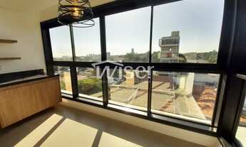 Imagem 3: Apartamento mobiliado com 1 suíte e 2 vagas para locação em Campinas - design moderno, vis