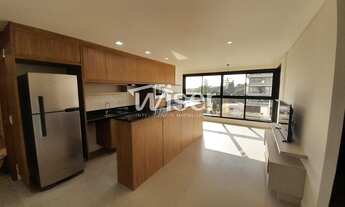 Imagem 5: Apartamento mobiliado com 1 suíte e 2 vagas para locação em Campinas - design moderno, vis