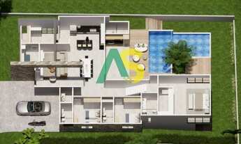 Imagem 5: Casa de Luxo com 04 Suítes, 292 m2, A venda no Alphaville Francisco Brennand, Alto Padrão