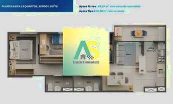 Imagem 4: Apartamento à venda em Recife-PE, bairro Sancho: 2 quartos, 1 suíte, 2 salas, 3 banheiros