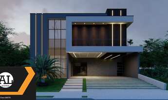 Imagem 2: Sobrado diferenciado à venda no Condomínio Aldeia da Mata com 3 suítes, piscina e escritó