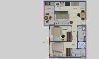Imagem 2: APARTAMENTO COM 57.22 m² - FORTE - PRAIA GRANDE SP