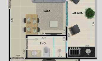 Imagem 5: APARTAMENTO COM 40.61 m² - GUILHERMINA - PRAIA GRANDE SP