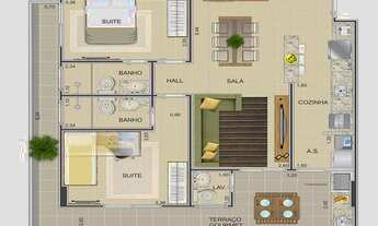 Imagem 2: APARTAMENTO COM 78 m² - MIRIM - PRAIA GRANDE SP