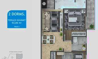 Imagem 6: APARTAMENTO COM 53.86 m² - MARACANÃ - PRAIA GRANDE SP