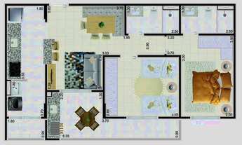 Imagem 5: RES. TORRES, 2 dormitórios, 1 suítes, 2 banheiro, 1 vaga na garagem, 72M² de Área Construí