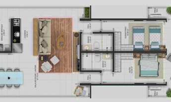 Imagem 5: APARTAMENTO COM 93.33 m² - GUILHERMINA - PRAIA GRANDE SP