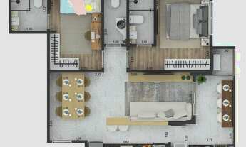 Imagem 3: APARTAMENTO COM 63.81 m² - GUILHERMINA - PRAIA GRANDE SP