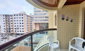 Imagem 4: Apartamento de quartos com sacada gourmet na Aviação em Praia Grande